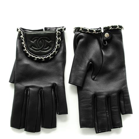 chanel fingerless gloves chain|coachella chanel gloves.